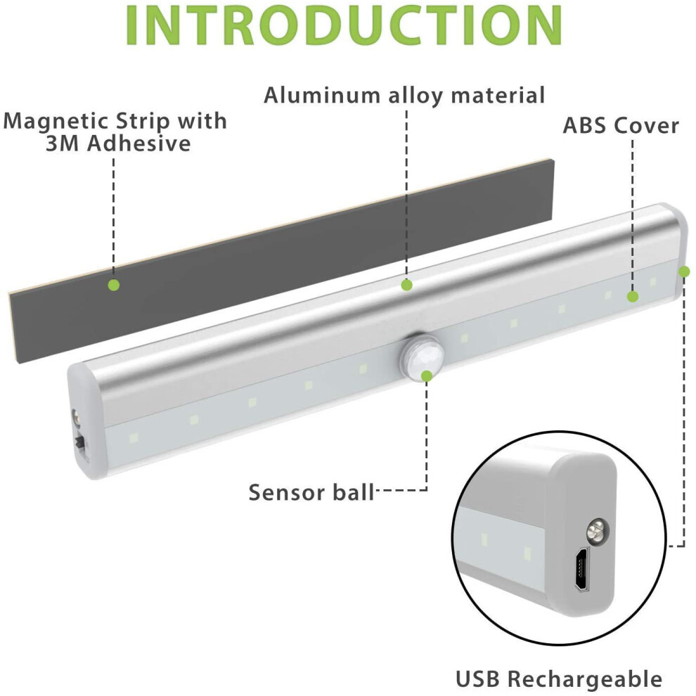 Motion Sensor Closet Lights, Energy-Saving Adhesive Strip, Magnetic Strip For Laundry Rooms Refrigerators 9169997986009