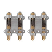 2X Gitaar Messing Dubbele Tremolo Brug Stabilisator Stopper Stabiliserende Apparaat Arming Richter Tremsetter ESP Stijl