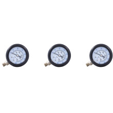 3X PCP Scuba Diving Lucht Verticale Manometer voor Vulstation Dubbelbereik 350Bar Hogedrukmeter 1/8Npt