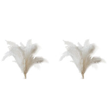 White Pampas Grass - 20 Pampas Stems of Fluffy Pampas Grass for Wedding, Home, and Event Decor - Dried Pampas Grass