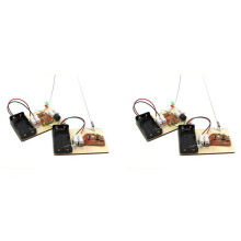 2X Kits STEM, Aprender Código Morse, Construir Una MáQuina de Telégrafo, Experimento de Circuito Eléctrico, Kit de Electricidad (Sin Batería)