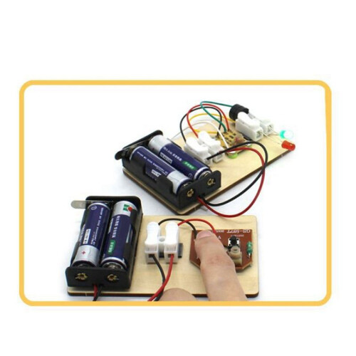 2X STEM Kits, Learn Morse Code, Build A Telegraph Machine, Electric Circuit Experiment, Electricity Kit(No Battery) 2