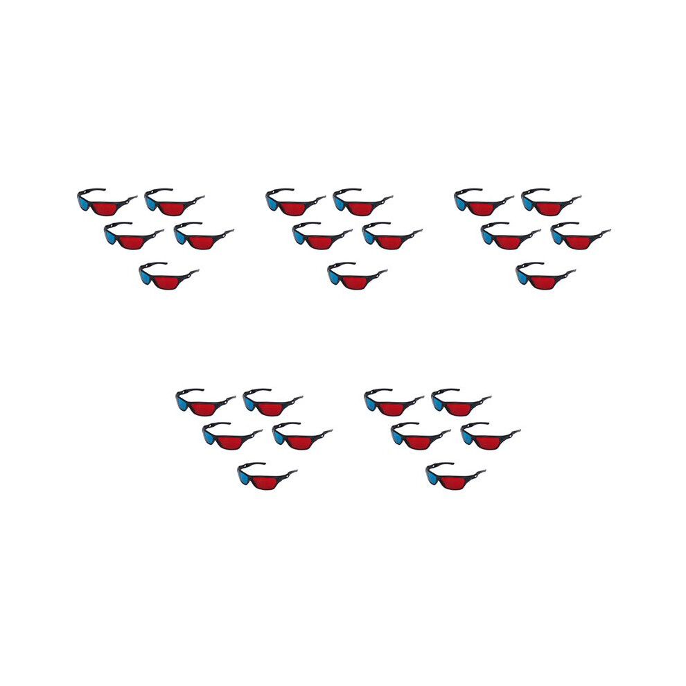 25X And Anaglyph Dimensional 3D Vision Glasses For Tv Movie Game Dvd Red 4712355560424