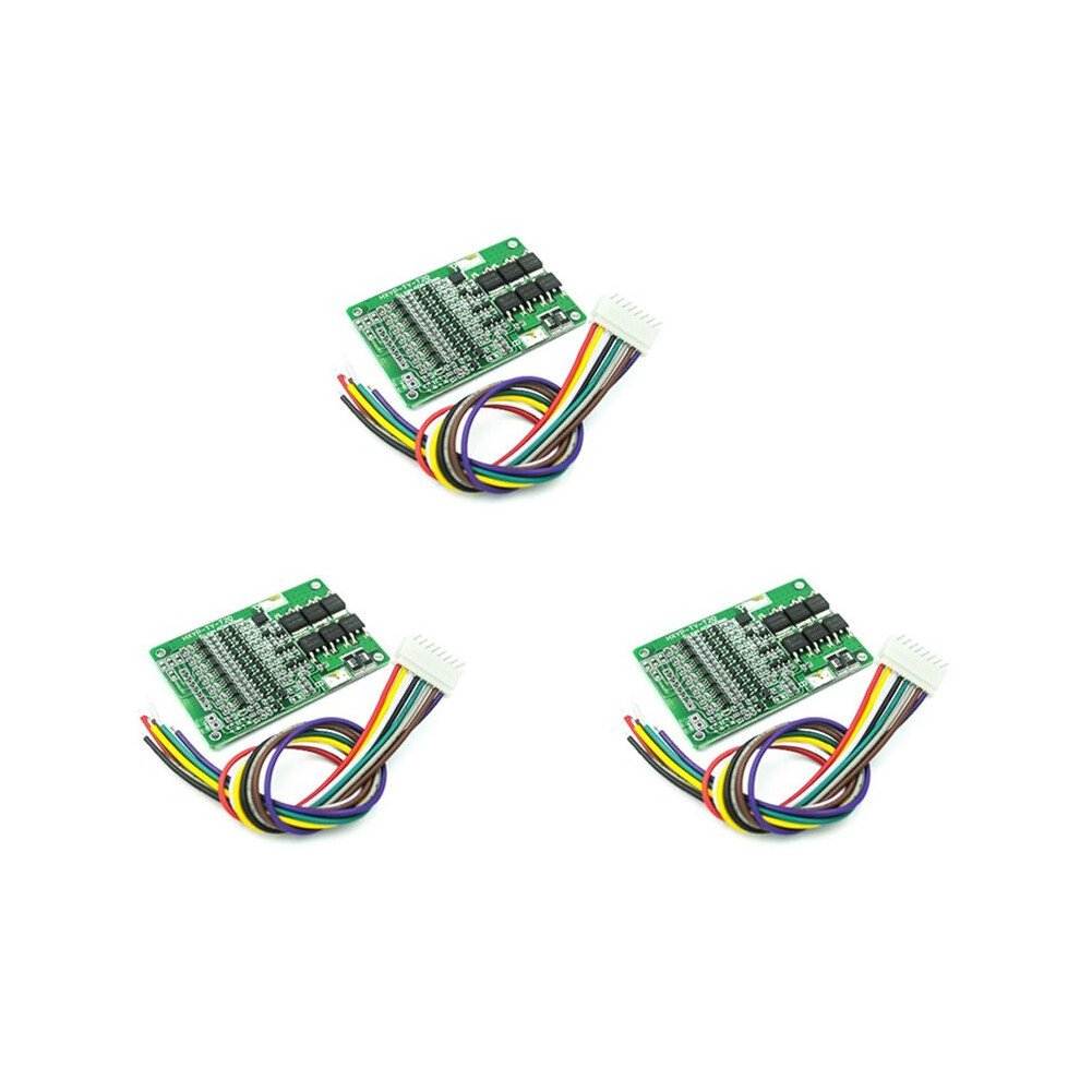 3X Battery Protection Board Balance 29.4V Bms 7S 20A Lithium 18650 Protection Board 4713277611683
