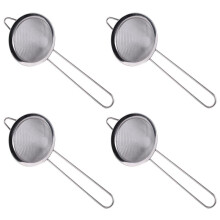 4X Cocktail Fine Strainer Stainless Steel Conical Mesh Strainer Professional Bar Tool