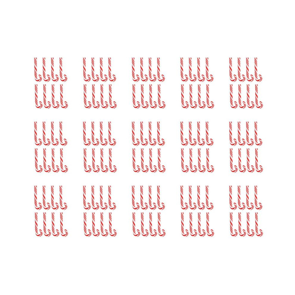 Photos - Other Toys 500Pcs Red and White Handmade Christmas Candy Cane Miniature Food Dollhouse Home Decor Clay Candy Cane About 3.2x1cm
