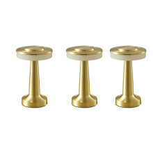 3X Touch LED Rechargeable Table Lamp Dining Table Hotel Bar Table Lamp Outdoor Small Night Lamp Table Lamp,Gold