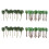 80 Pcs Coconut  Model Trees/Scenery Model Plastic Artificial Layout Rainforest Diorama 1
