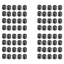 80 Unidades 15X13,5 Mm Botão Giratório de Potenciômetro de Plástico para Botão de Volume de Guitarra de Eixo Tipo D de 6 Mm de Diâmetro.