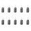 10X 4 Buttons 433MHZ Modified Floding Remote Key Without 7935AA ID44 Chip for - E38 E39 E46 Control Keyless PCF7935AA 1