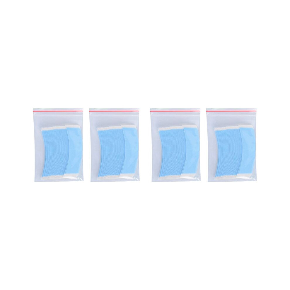 Unisex 144Pcs/Lot Strong Double Side Tape Extension Wig Tape Fixed Tape Arc Double Sided Tape For Toupee Lace Wig Adhesive