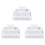 16MM White Acrylic Cubes Blank Dice for Board Games,Math Counting Teaching,Alphabet Numbers Custom Dice Making,144PCS 1