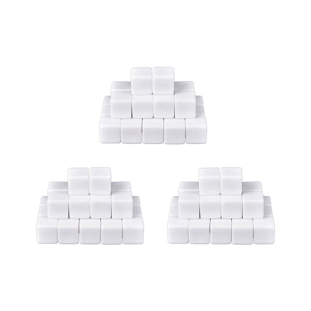 16Mm Acrylic Cubes Blank Dice For Board Games,Math Counting Teaching,Alphabet Numbers Custom Dice Making,144Pcs White 6033217080767