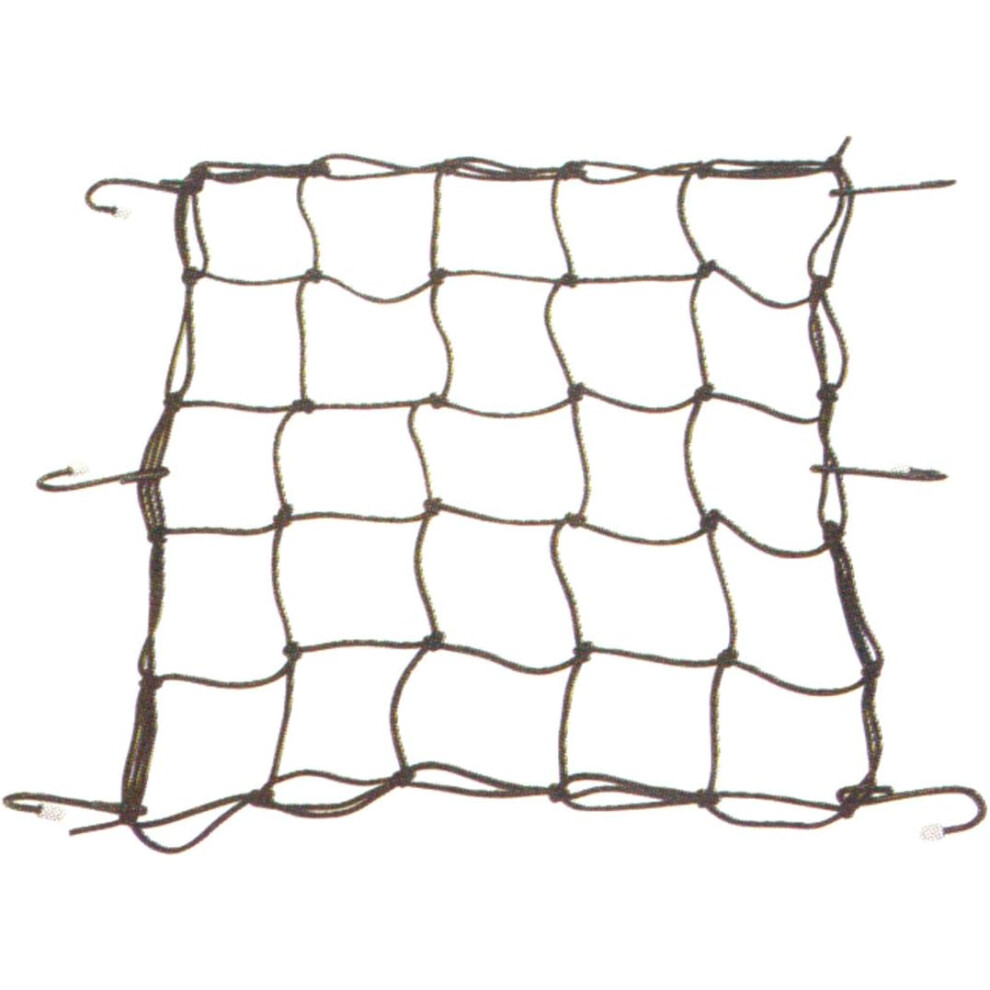 Latex Core Material Cargo Net For Quad Kayaks, Tight Mesh Elastic Latex Net With Adjustable Hooks And Fall-Through Prevention, Dependable 9340258513848