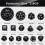 30Pieces Complete Polyhedral DND Dice Set D3-D100 Spherical RPG Dice Set,100 Sides Dice Set for Role Playing Table Games 6