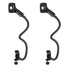 2X Microphone Stand Flexible Gooseneck Desk Clamp Holder Microphone Arm Recording Equipment for Meeting Lecture Podcast