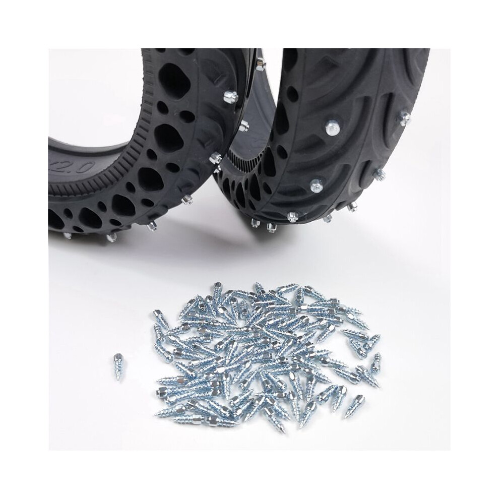 200Pcs Spikes For Tires Universal Scooter Wheel Tire Snow Spikes Studs Tires Anti-Slip Screw Stud Trim 4X9mm 6131313596073