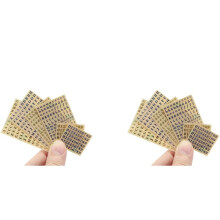 12 Folhas Pequenas de 0,12 Polegadas Alfabeto Números Adesivos de Liga de Glitter Letras Autoadesivas Adesivos Ouro/Prata (3 Mm)