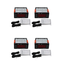 4X ETC-974 Controlador de Temperatura Digital Microcomputador Termostatos Termostato Alarme de Refrigeração 220V Sensor NTC