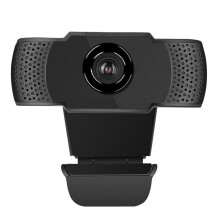 Webcam USB Plug-and-Play, Câmera Full HD 1080P com Redução Inteligente de Ruído de Fundo, Ângulo Amplo Flexível e Rotativo para Visualização