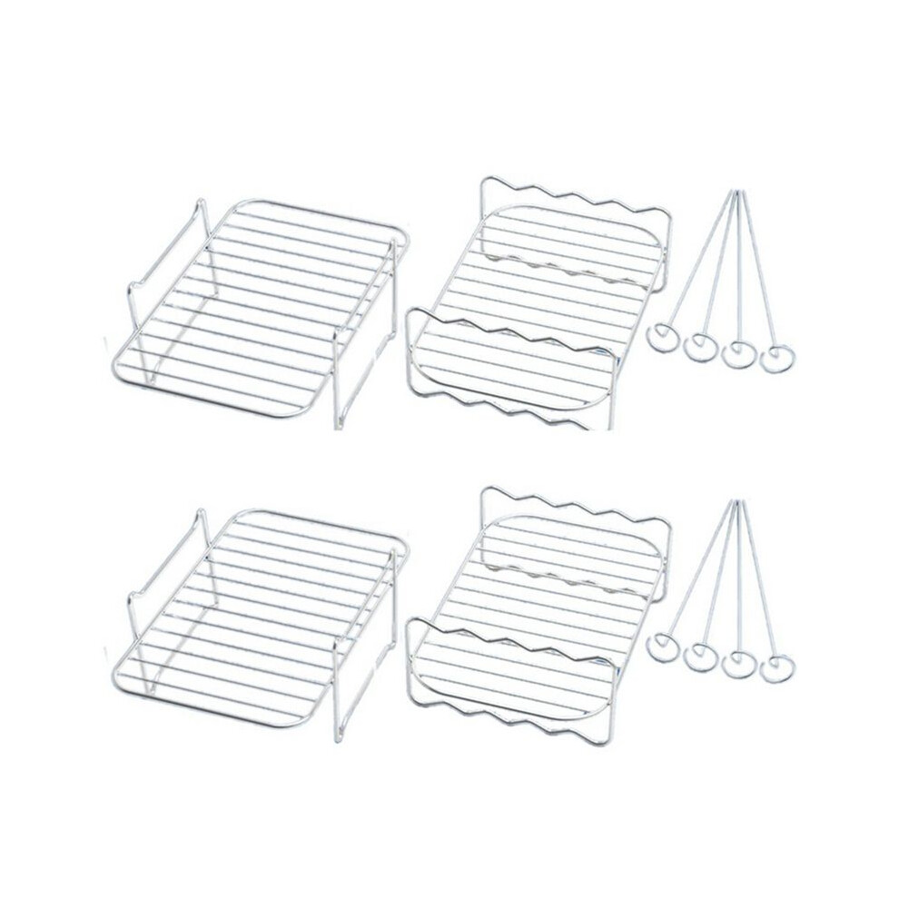 2X Air Fryer Rack For Dual Basket,Air Fryer Multi-Layer Rack,For Foodi Dz201 Dz40 Double Basket Air Fryer 4713620783333
