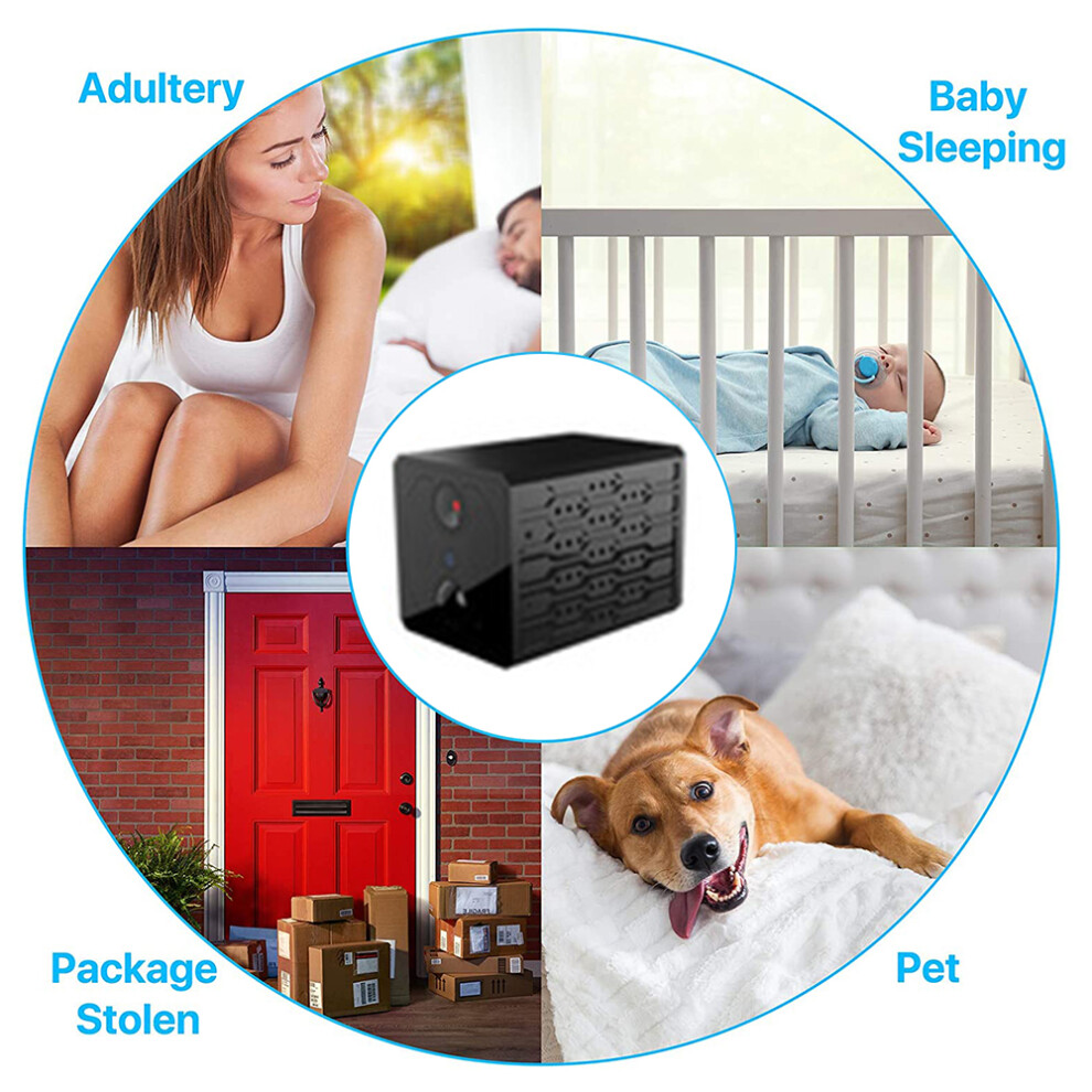 Compact Indoor Security Camera, Wireless Wifi Camera With 2K Ultra Hd Resolution Night Vision Motion Detection, Built-In Magnet Remote Monitoring For 9405630112375