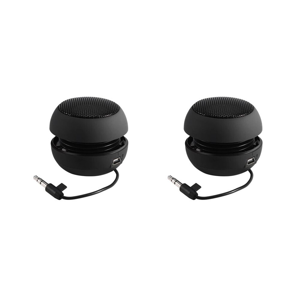 2X Portable Travel Loud Speaker With 3.5Mm Audio Cable Low Voltage Built-In Battery Retractable Speaker For 4711095919950