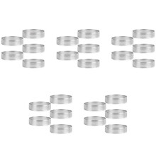 25Pcs Circular Tart Rings with Holes Stainless Steel Fruit Pie Quiches Cake Mousse Mold Kitchen Baking Mould 9cm