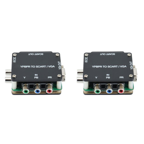 2X YUV TO RGBS YPBPR to SCART YPBPR VGA Component Transcoder Converter Game Console, RGBS to Color Difference Component