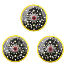 3X 150mm 5/16 Thread 52 Hole Medium Density Random Orbital Sander Hook & Loop Backing Pad Compatible with Mirka CEROS