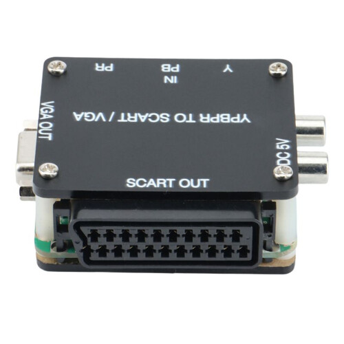 2X YUV TO RGBS YPBPR to SCART YPBPR VGA Component Transcoder Converter Game Console, RGBS to Color Difference Component 1