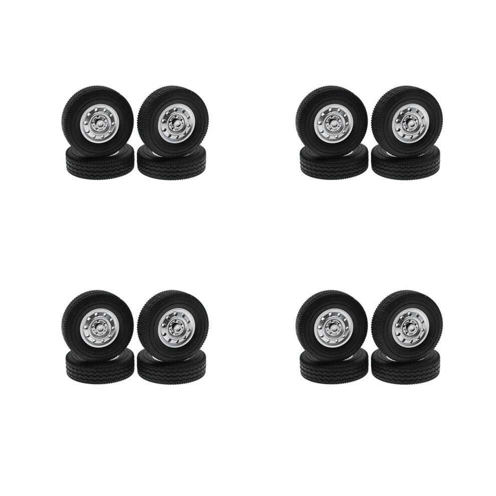 16Pcs Rubber Wheel Tire Tyre For Wpl D12 1/16 Rc Drift Truck Car Spare Parts Accessories 6031840696317