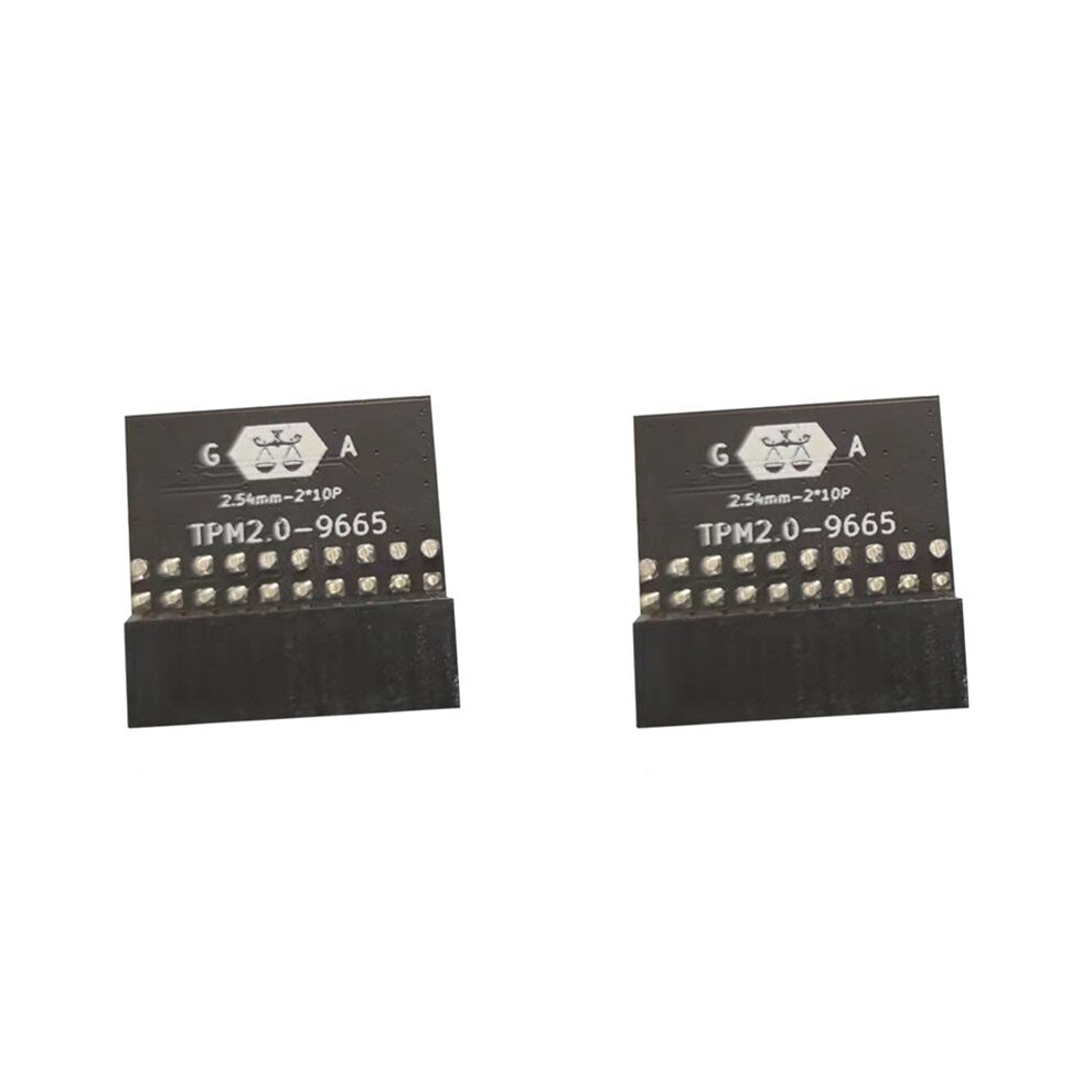 2X Lpc 20Pin Protection Module For Tpm-L R2.0/Gigabyte Gc-Tpm2.0 Compatible Trust Platform Module 20-Pin 20-1 L2p7 4714128075999