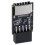 2X USB 2.0 Frontblenden Header USB 9 Pin Auf USB 2.0 Type-E Interner Adapter Hauptplatine Stecker Adapter 2
