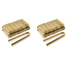 160 Pcs  Bamboe Wegwerp Broodtang 4 Inch Toast Tang Wegwerp Koken Tang Voedsel Serveerclips