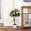 Outsunny Outsunny 90cm Artificial Rose Tree, Fake Decorative Plant, White 4