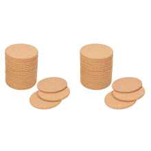 40Pack Cork Coasters for Drinks,Bar Coasters Absorbent Heat Resistant Reusable Saucers for Drink Wine Glasses Cups Mugs