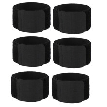 3 Pair Soccer Shin Guard Stay Fixed Bandage Tape Shin Pads Prevent Drop Off Adjustable Elastic Sports Bandage,Black