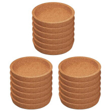 18-Pack Kurken Onderzetters, 4 Inch Absorberende Hittebestendige Ronde Kurken Onderzetters voor de Meeste Soorten Mokken op Kantoor of Thuis