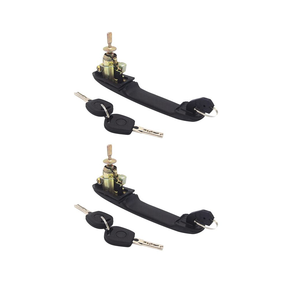 2X 6K0837205 6K0837206 Front Left Right Door Handle With Lock For Sharan Alhambra 33Mm Pin Length 6032837758650