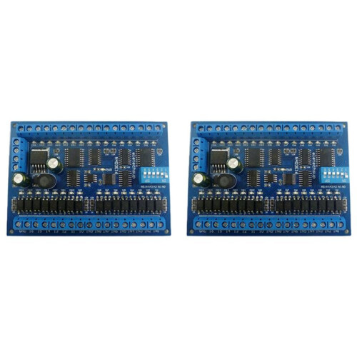 2X  12V 24V 16 Input 16 Output RS485 Remote Control  PLC IO Expansion Board Modbus RTU Module, Only Board