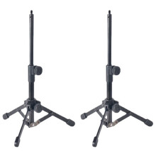 2X Tabletop Tripod Microphone Mic Stand Holder with 1/4 Inch Threaded for Meetings Lectures Speaking and Ect