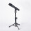 2X  Tabletop Tripod Microphone Mic Stand Holder with 1/4 Inch Threaded for Meetings Lectures Speaking and Ect 2