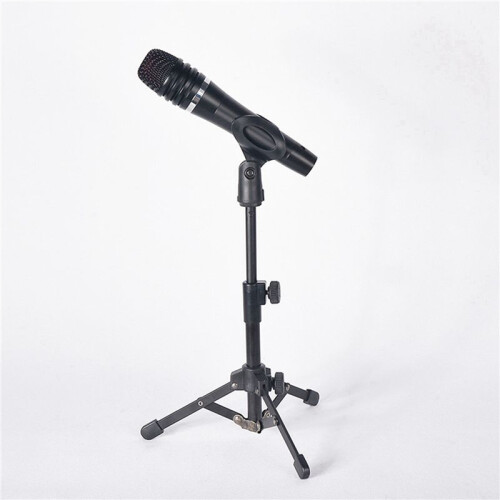 2X  Tabletop Tripod Microphone Mic Stand Holder with 1/4 Inch Threaded for Meetings Lectures Speaking and Ect 1