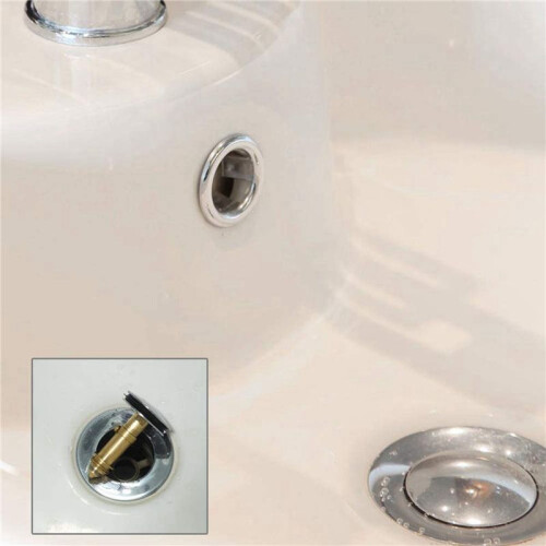 12 PCS Sink Plug Replacement Basin Bath Waste Click Clack Spring Brass Plug Bolt for Kitchen Sink Bath Tub Drain Stopper 2