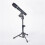 2X  Tabletop Tripod Microphone Mic Stand Holder with 1/4 Inch Threaded for Meetings Lectures Speaking and Ect 3