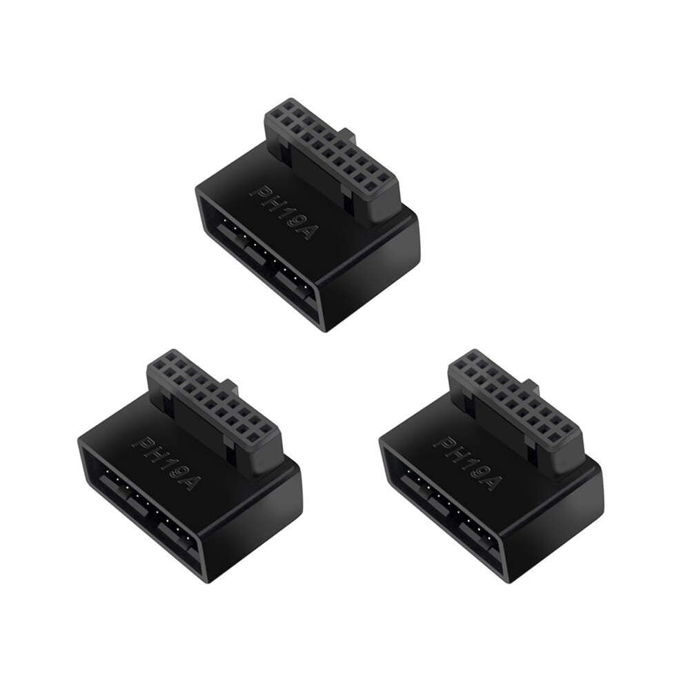 3X Ph19a Usb 3.0 Internal Header Usb3.0 19/20P Socket 90 Degree Adapter Converter For Computer Motherboard 4713878325040