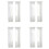 Window White Sheer Curtains 108 Inches Long 8 Panels Sheer White Curtains Clear Curtains Basic Rod Pocket Panel 1