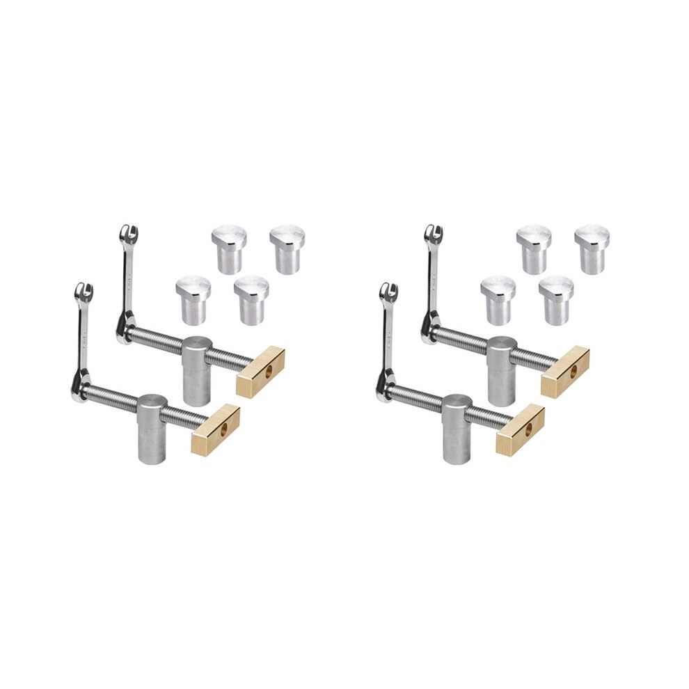 4X Woodworking Adjustable Desktop Clip With 8Pc 20Mm Dog Holes Stop,Clip Clamp Fixture Vise Benches Joinery Carpenter 4712070875544