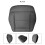 2X Car Front Driver Side PU Leather  Cushion Bottom  Cover for 2010-2014 - E350 E550 W212 Black 2
